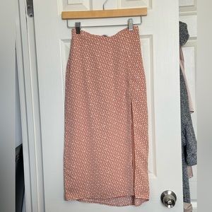 Abercrombie & Fitch dipped waist midi skirt